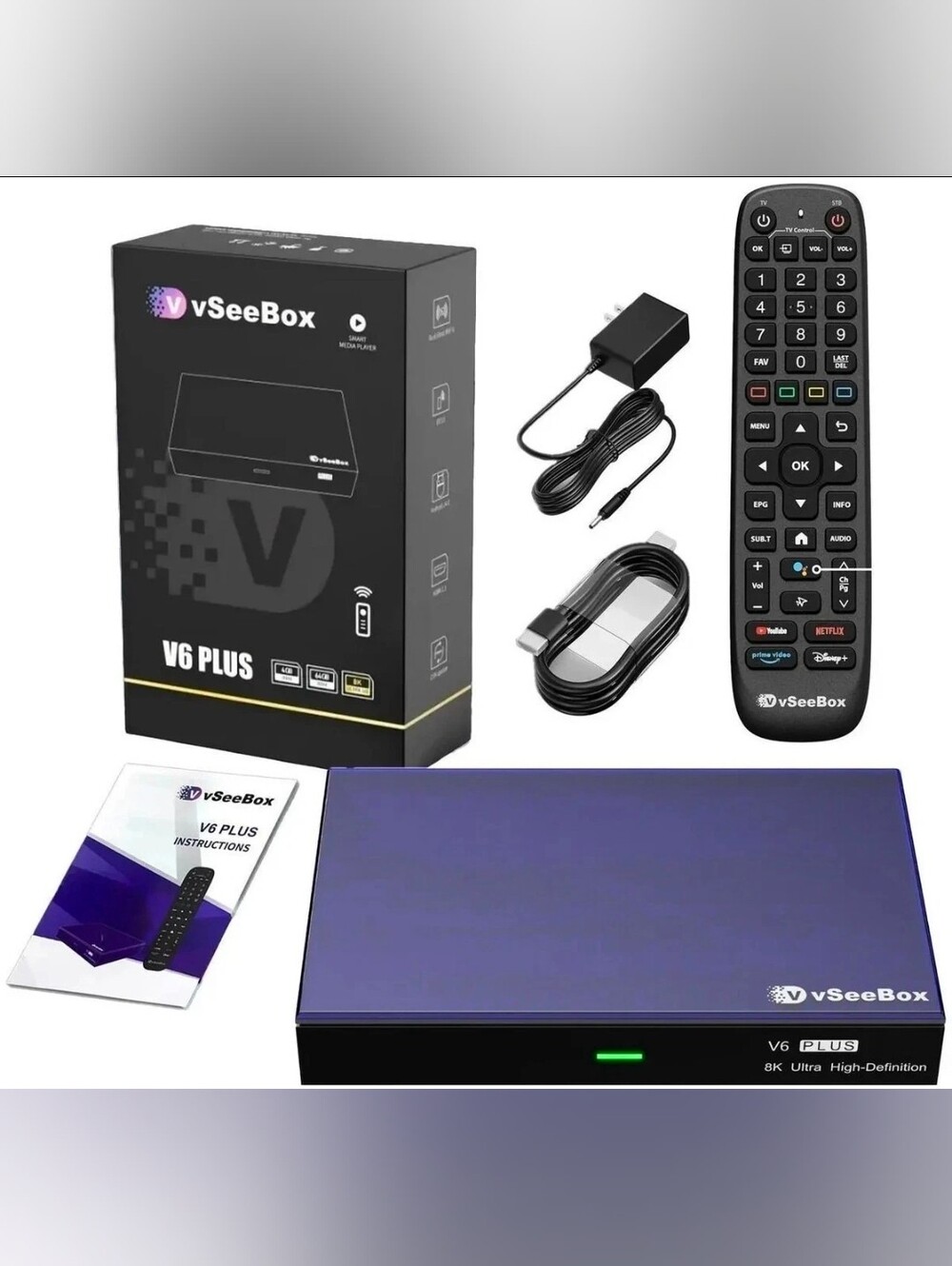 vSeeBox V6 Plus 8K Ultra HD TV Box (1 YEAR WARRANTY)